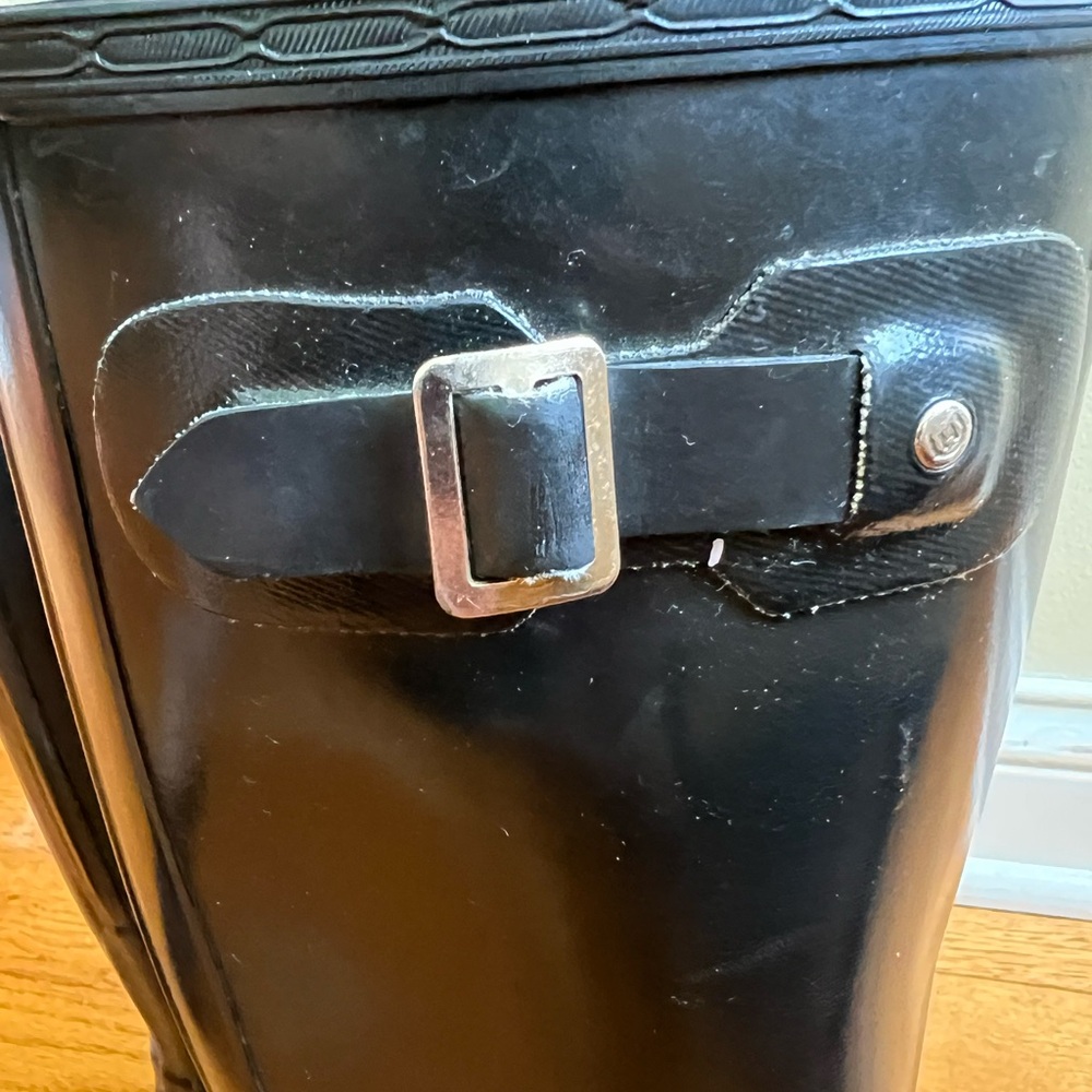 Hunter Black Wellies boots size 7